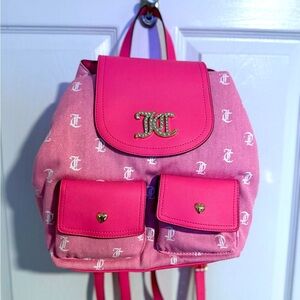 NWT Juicy Couture “Pack It Up” Pink Backpack